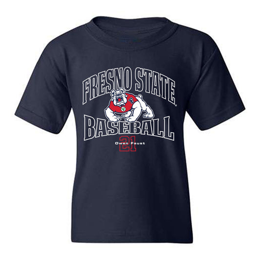 Fresno State - NCAA Baseball : Owen Faust - Classic Fashion Shersey Youth T-Shirt-0