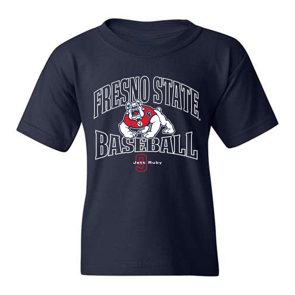 Fresno State - NCAA Baseball : Jett Ruby - Classic Fashion Shersey Youth T-Shirt-0