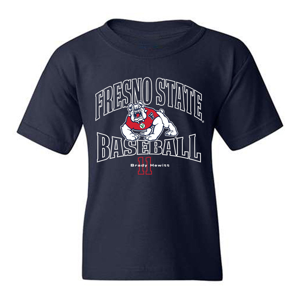 Fresno State - NCAA Baseball : Brady Hewitt - Classic Fashion Shersey Youth T-Shirt-0