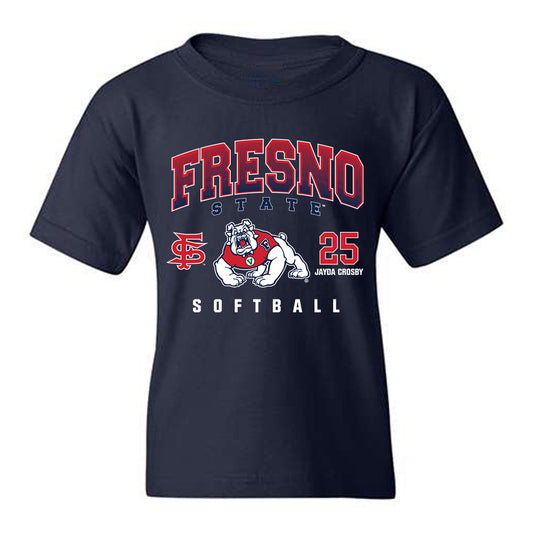 Fresno State - NCAA Softball : Jayda Crosby - Classic Fashion Shersey Youth T-Shirt-0