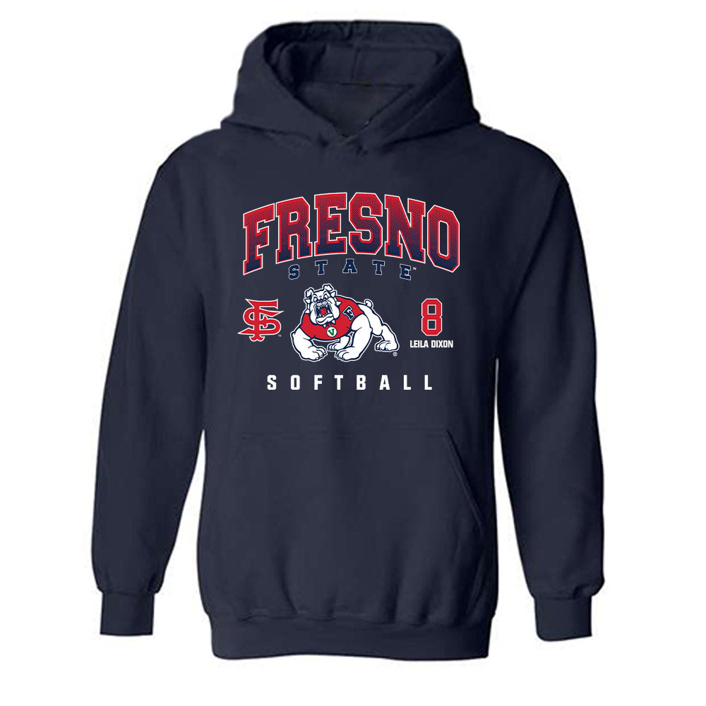 Fresno State - NCAA Softball : Leila Dixon - Classic Fashion Shersey Hooded Sweatshirt-0