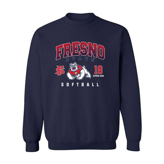 Fresno State - NCAA Softball : Alyssa Loza - Classic Fashion Shersey Crewneck Sweatshirt-0