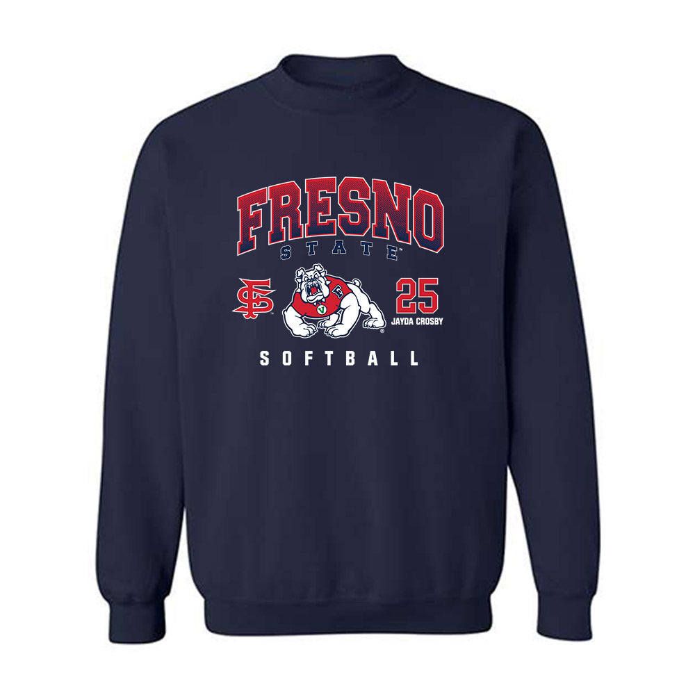 Fresno State - NCAA Softball : Jayda Crosby - Classic Fashion Shersey Crewneck Sweatshirt-0