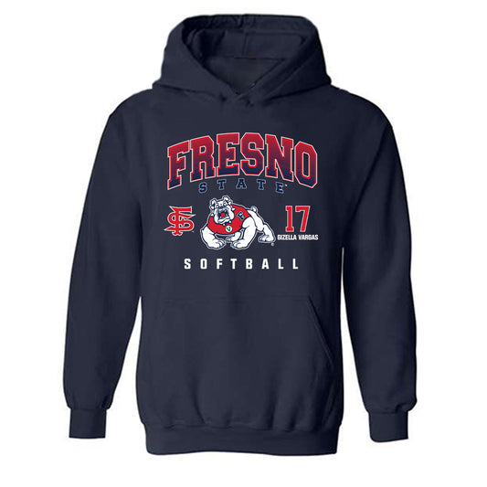 Fresno State - NCAA Softball : Gizella Vargas - Classic Fashion Shersey Hooded Sweatshirt-0