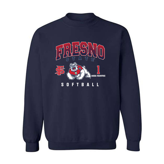 Fresno State - NCAA Softball : Nadia Rountree - Classic Fashion Shersey Crewneck Sweatshirt-0