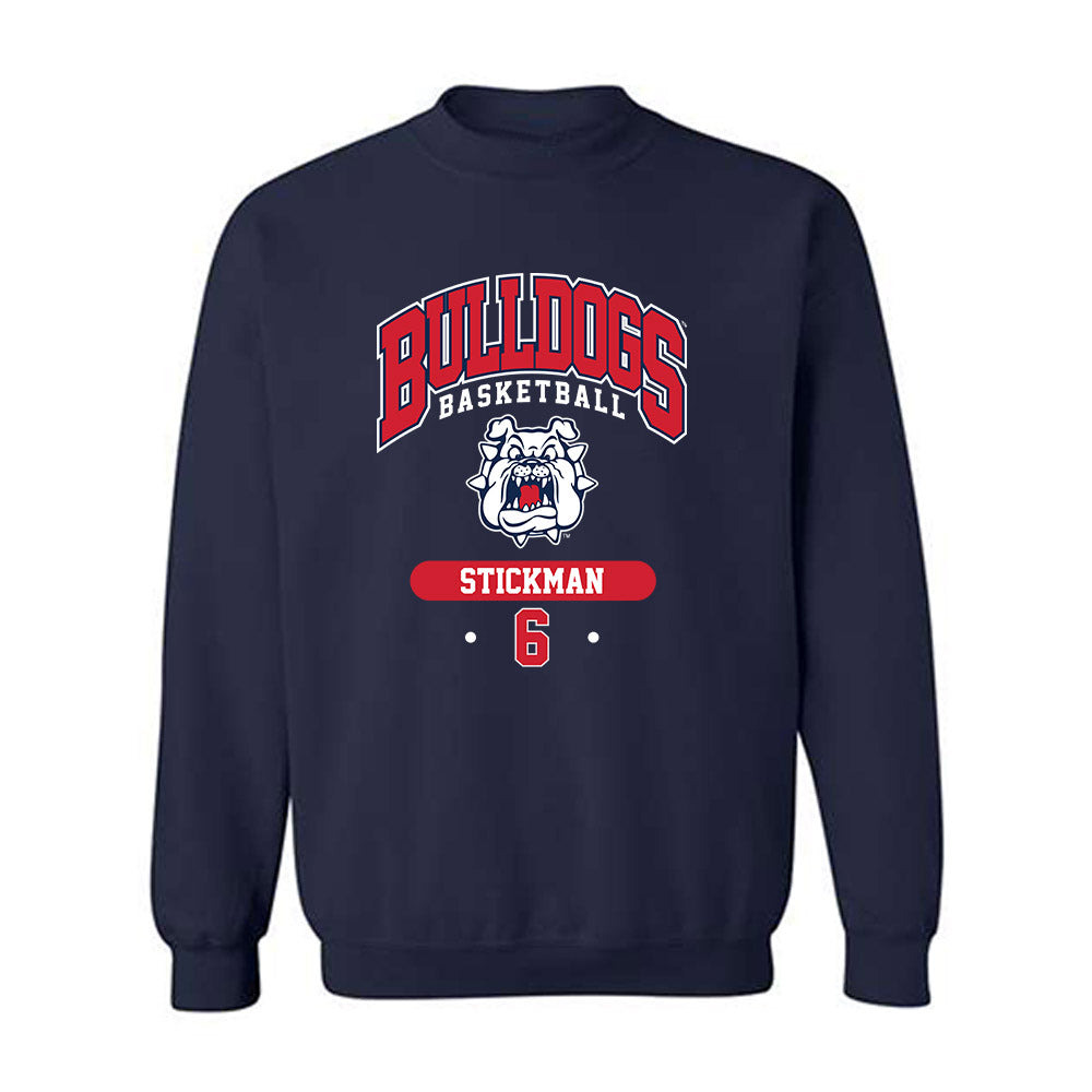 Fresno State - NCAA Men's Basketball : Dj Stickman - Classic Fashion Shersey Crewneck Sweatshirt-0