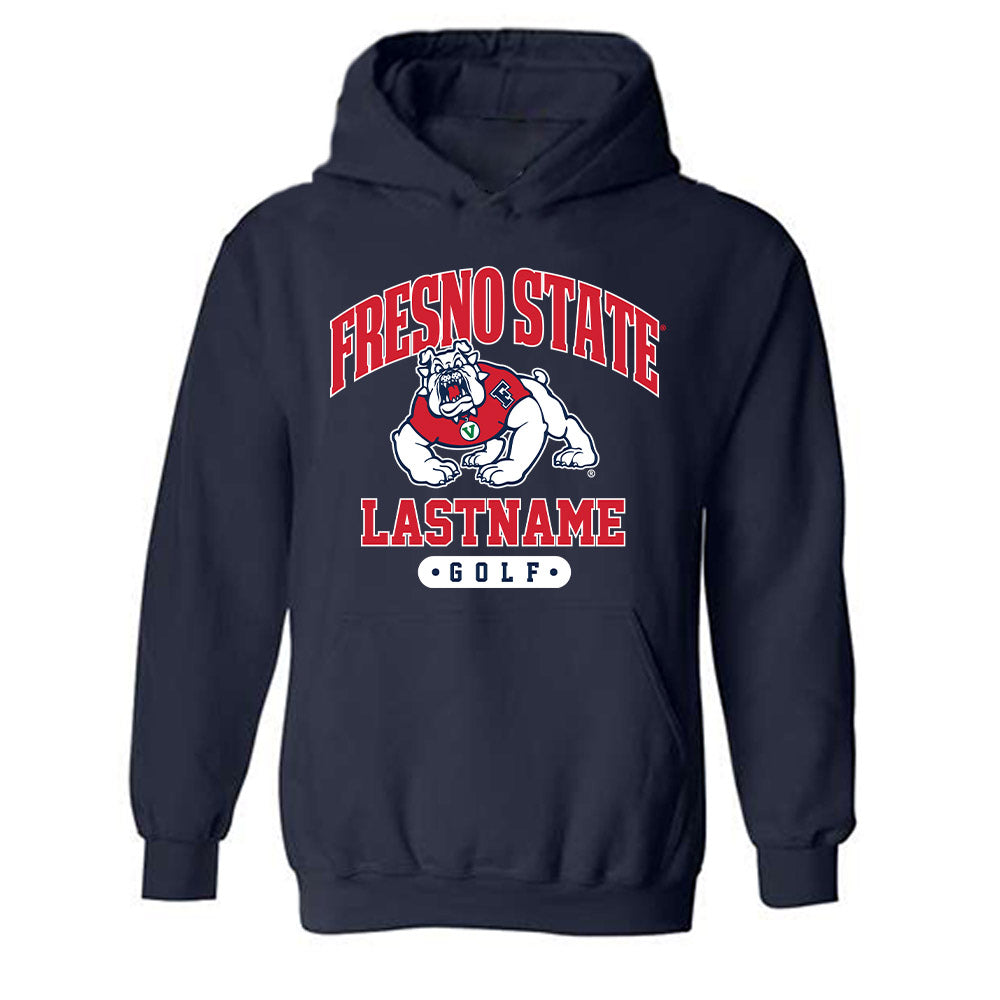 Fresno State - NCAA Men's Golf : Zackary Tarter - Classic Fashion Shersey Hooded Sweatshirt-0