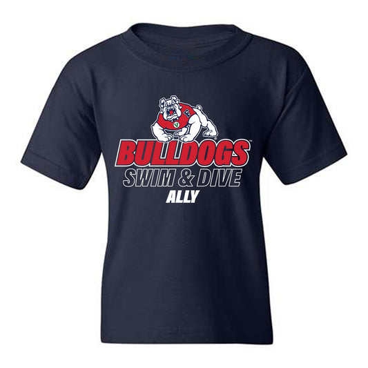 Fresno State - NCAA Women's Swimming & Diving : Grace Ally - Classic Fashion Shersey Youth T-Shirt-0