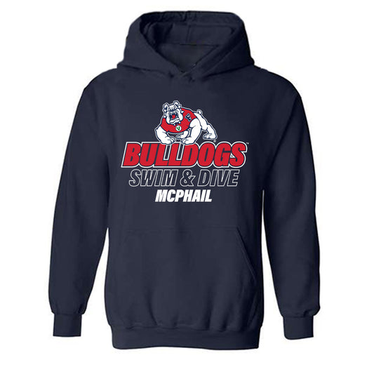 Fresno State - NCAA Women's Swimming & Diving : Presley McPhail - Classic Fashion Shersey Hooded Sweatshirt-0