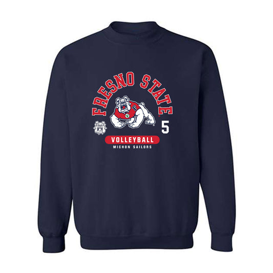 Fresno State - NCAA Women's Volleyball : michon sailors - Classic Fashion Shersey Crewneck Sweatshirt-0