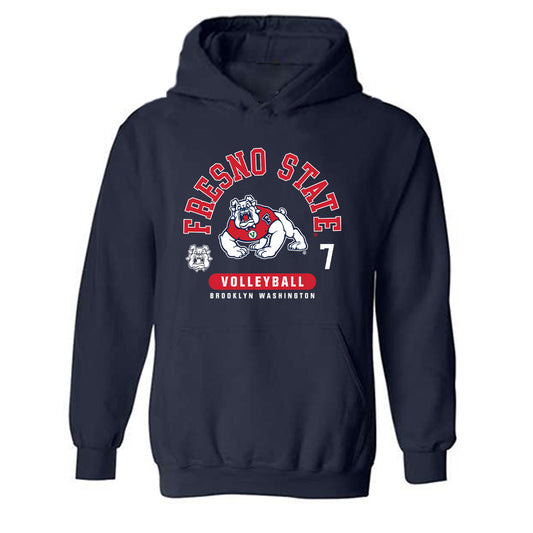 Fresno State - NCAA Women's Volleyball : Brooklyn Washington - Classic Fashion Shersey Hooded Sweatshirt-0