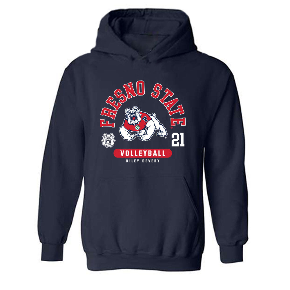 Fresno State - NCAA Women's Volleyball : Kiley Devery - Classic Fashion Shersey Hooded Sweatshirt-0