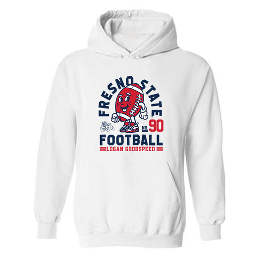 Fresno State - NCAA Football : Logan Goodspeed - Fashion Shersey Hooded Sweatshirt-0