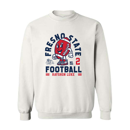 Fresno State - NCAA Football : Rayshon Luke - Fashion Shersey Crewneck Sweatshirt-0