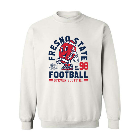 Fresno State - NCAA Football : Steven Scott III - Fashion Shersey Crewneck Sweatshirt-0