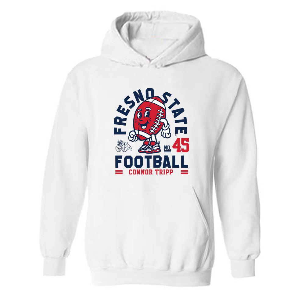 Fresno State - NCAA Football : Connor Tripp - Fashion Shersey Hooded Sweatshirt-0