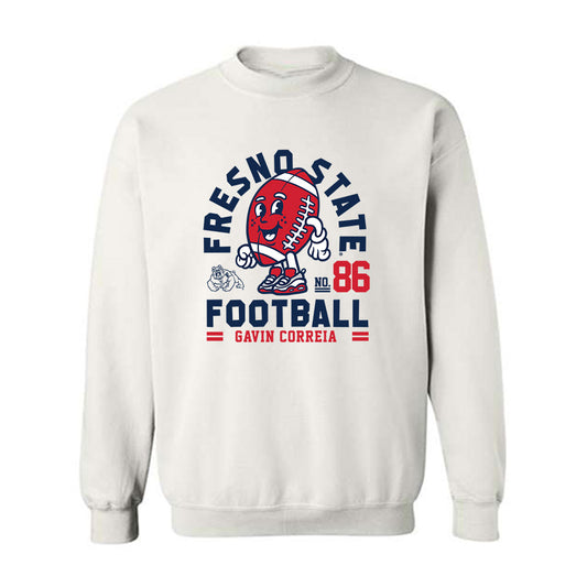 Fresno State - NCAA Football : Gavin Correia - Fashion Shersey Crewneck Sweatshirt-0