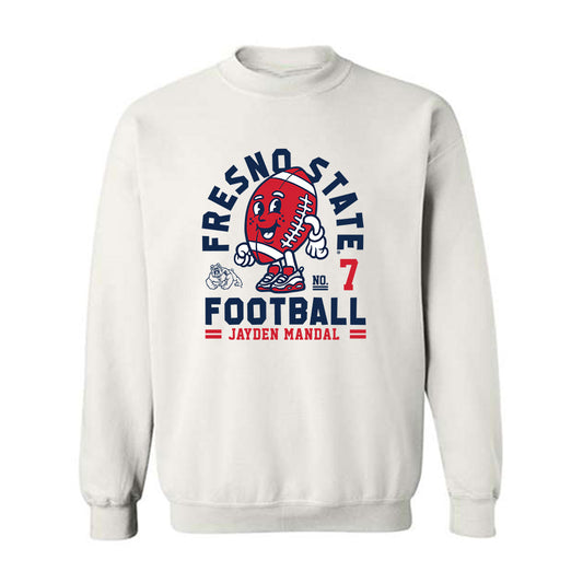 Fresno State - NCAA Football : Jayden Mandal - Fashion Shersey Crewneck Sweatshirt-0