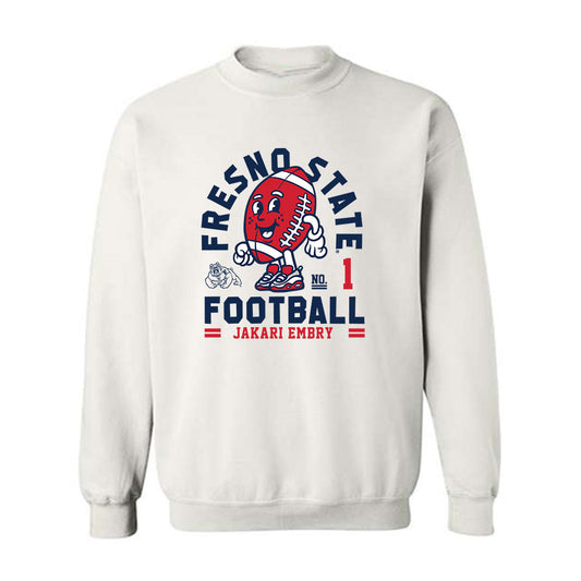 Fresno State - NCAA Football : Jakari Embry - Fashion Shersey Crewneck Sweatshirt-0