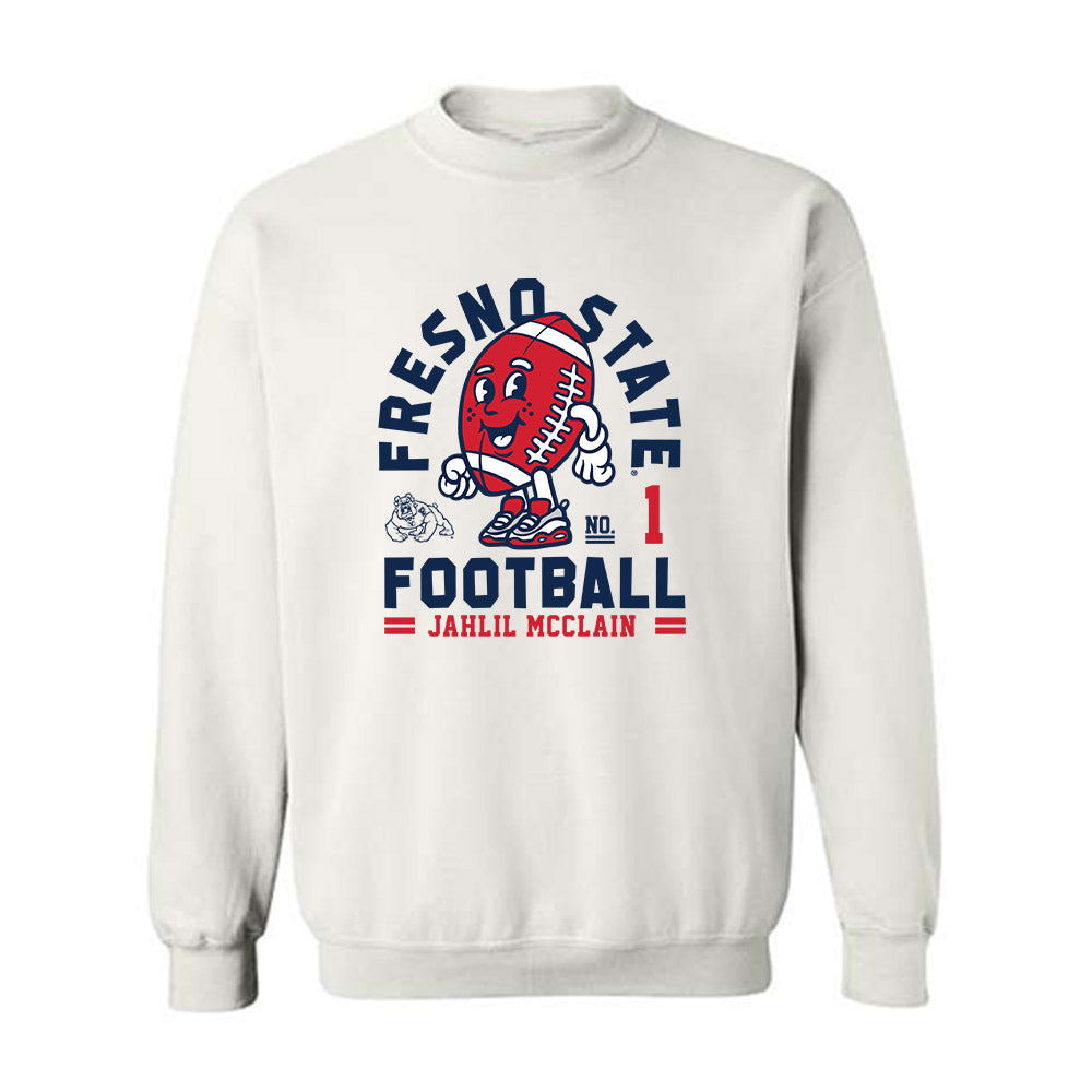 Fresno State - NCAA Football : Jahlil McClain - Fashion Shersey Crewneck Sweatshirt-0