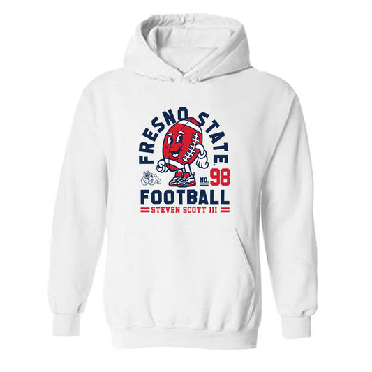 Fresno State - NCAA Football : Steven Scott III - Fashion Shersey Hooded Sweatshirt-0