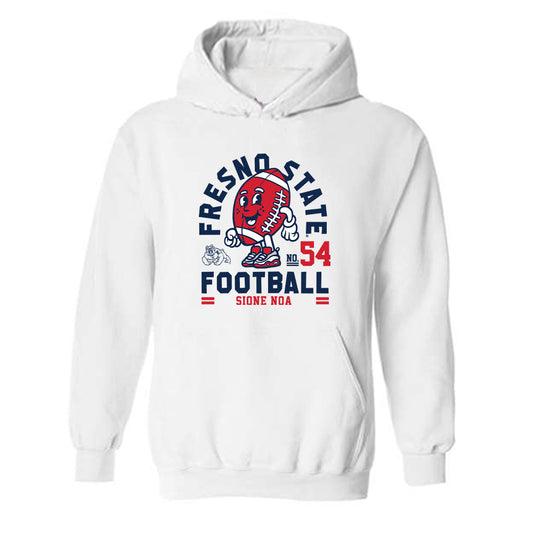 Fresno State - NCAA Football : Sione Noa - Fashion Shersey Hooded Sweatshirt-0