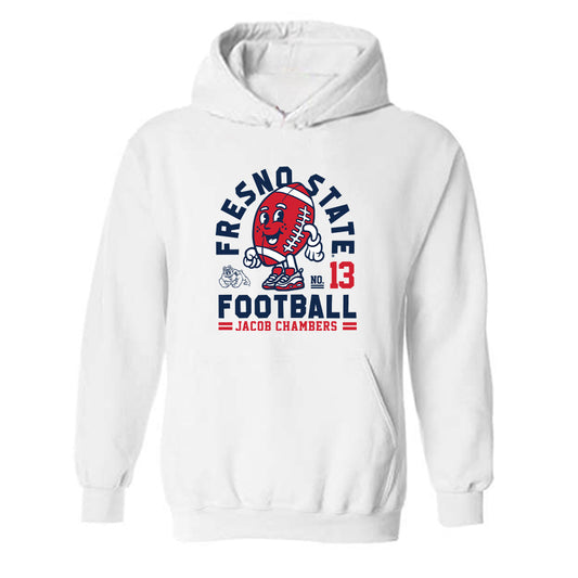 Fresno State - NCAA Football : Jacob Chambers - Fashion Shersey Hooded Sweatshirt-0