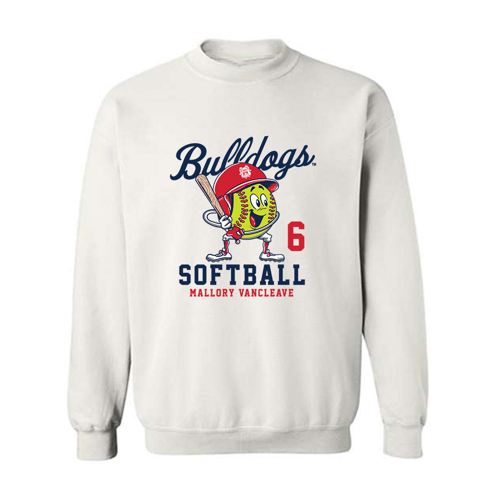 Fresno State - NCAA Softball : Mallory Vancleave - Fashion Shersey Crewneck Sweatshirt-0