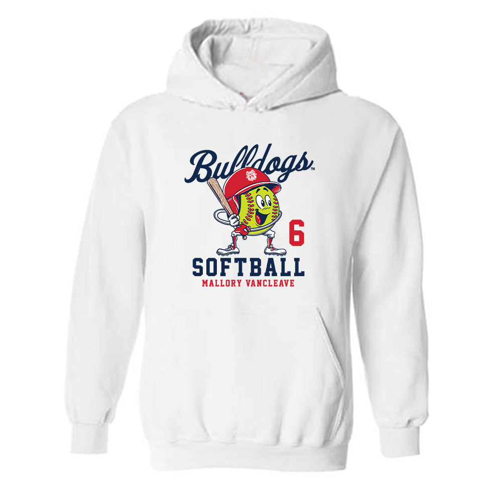 Fresno State - NCAA Softball : Mallory Vancleave - Fashion Shersey Hooded Sweatshirt-0