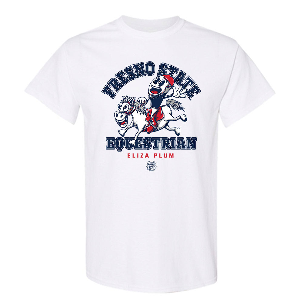 Fresno State - NCAA Equestrian : Eliza Plum - Fashion Shersey T-Shirt-0