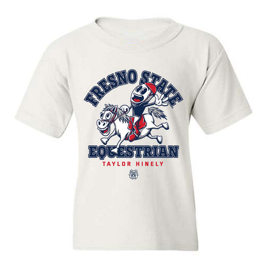 Fresno State - NCAA Equestrian : Taylor Hinely - Fashion Shersey Youth T-Shirt-0