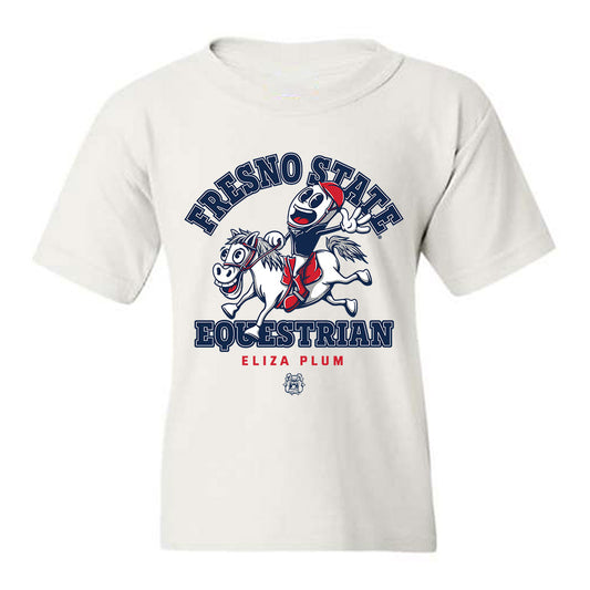 Fresno State - NCAA Equestrian : Eliza Plum - Fashion Shersey Youth T-Shirt-0
