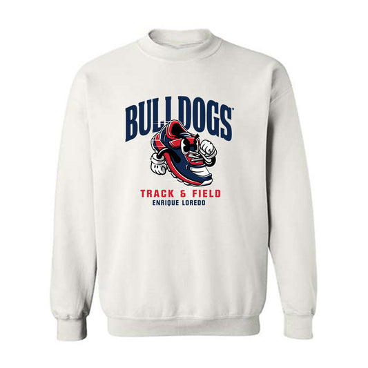 Fresno State - NCAA Men's Track & Field : Enrique Loredo - Fashion Shersey Crewneck Sweatshirt-0