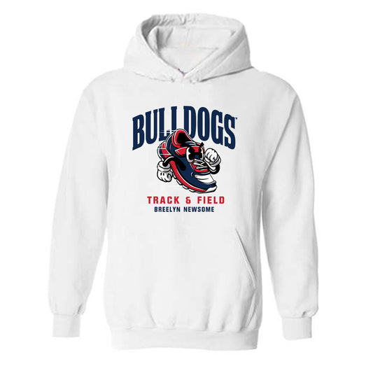 Fresno State - NCAA Women's Track & Field : Breelyn Newsome - Fashion Shersey Hooded Sweatshirt-0