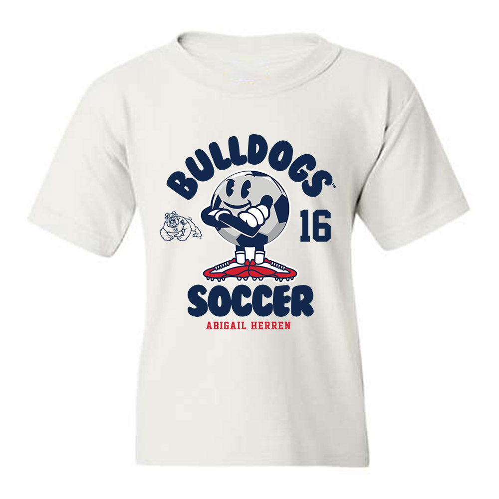 Fresno State - NCAA Women's Soccer : Abigail Herren - Fashion Shersey Youth T-Shirt-0