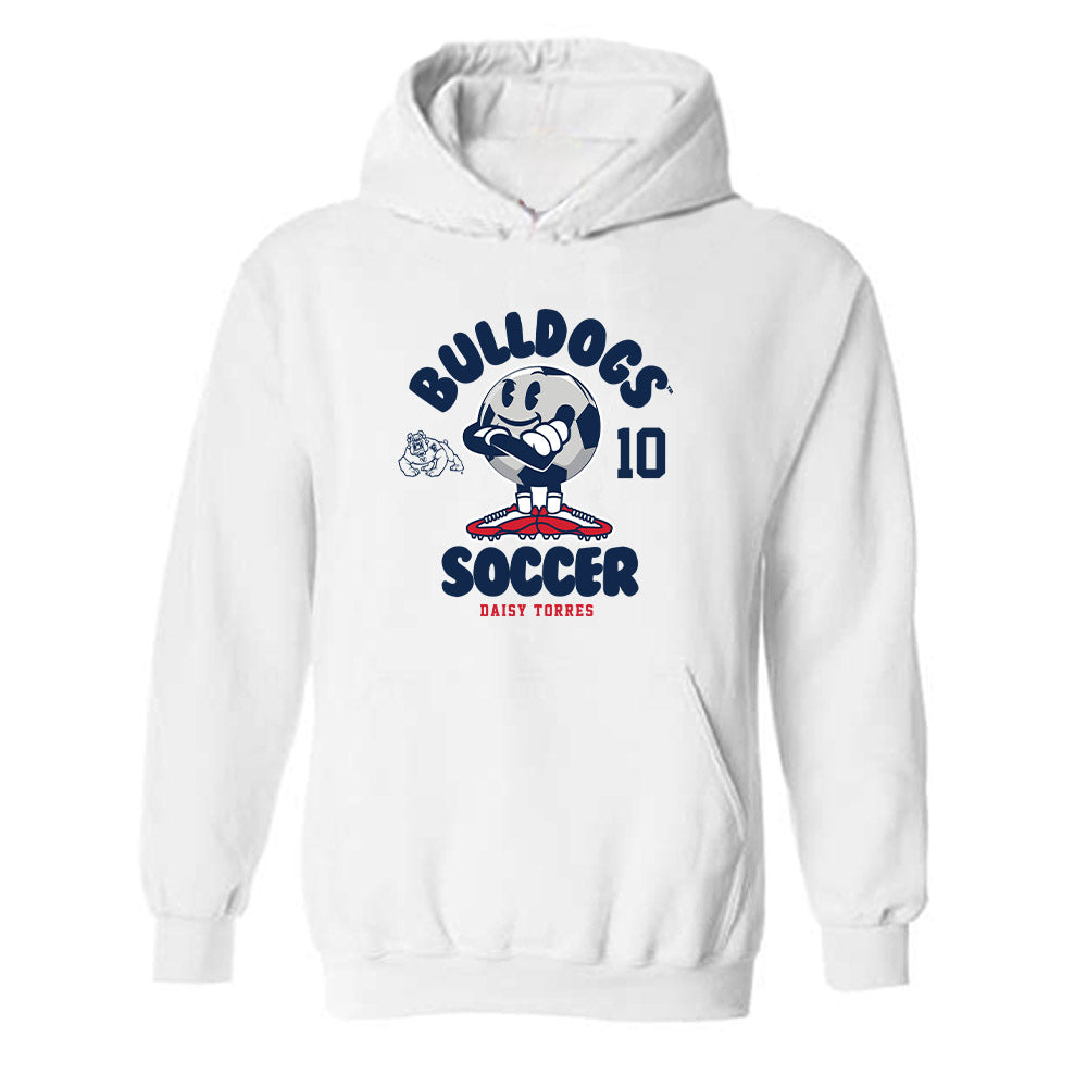 Fresno State - NCAA Women's Soccer : Daisy Torres - Fashion Shersey Hooded Sweatshirt-0