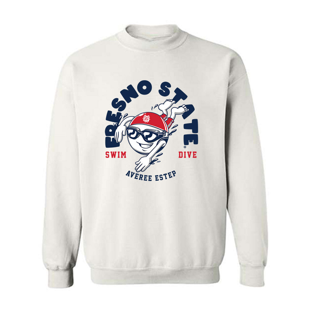 Fresno State - NCAA Women's Swimming & Diving : Averee Estep - Fashion Shersey Crewneck Sweatshirt-0