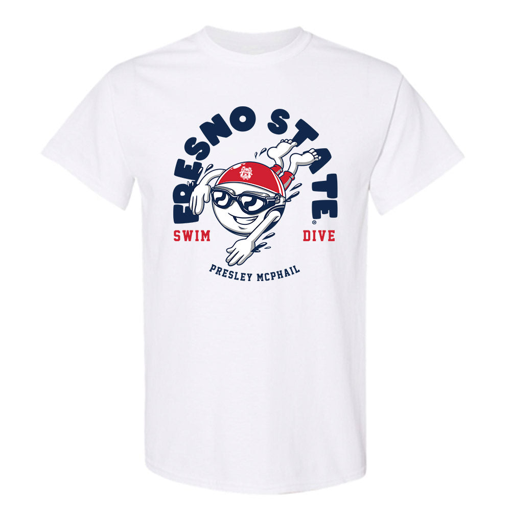 Fresno State - NCAA Women's Swimming & Diving : Presley McPhail - Fashion Shersey T-Shirt-0