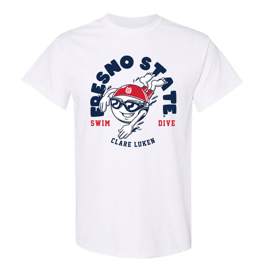 Fresno State - NCAA Women's Swimming & Diving : Clare Luken - Fashion Shersey T-Shirt-0
