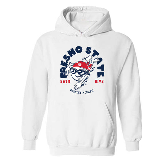 Fresno State - NCAA Women's Swimming & Diving : Presley McPhail - Fashion Shersey Hooded Sweatshirt-0