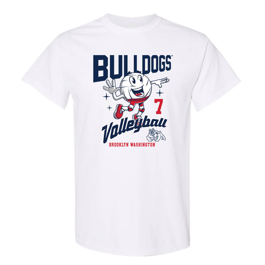Fresno State - NCAA Women's Volleyball : Brooklyn Washington - Fashion Shersey T-Shirt-0
