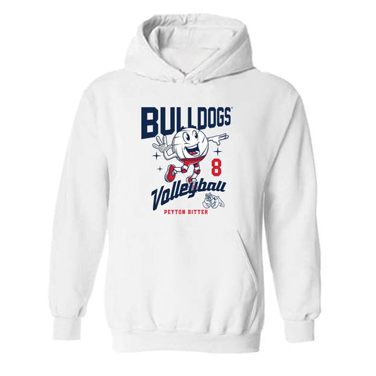 Fresno State - NCAA Women's Volleyball : Peyton Bitter - Fashion Shersey Hooded Sweatshirt-0