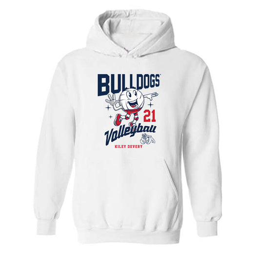 Fresno State - NCAA Women's Volleyball : Kiley Devery - Fashion Shersey Hooded Sweatshirt-0
