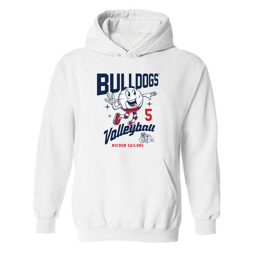 Fresno State - NCAA Women's Volleyball : michon sailors - Fashion Shersey Hooded Sweatshirt-0