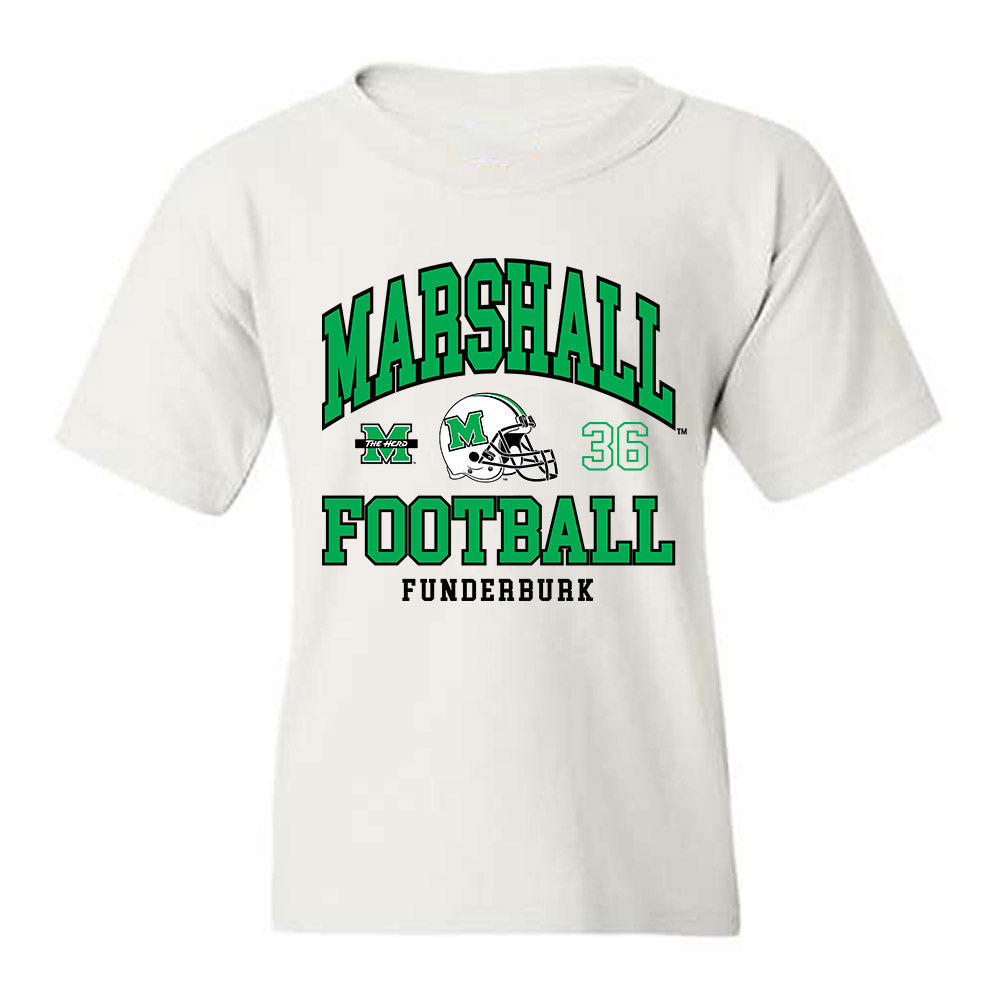 Marshall - NCAA Football : Cole Funderburk - Youth T-Shirt-0