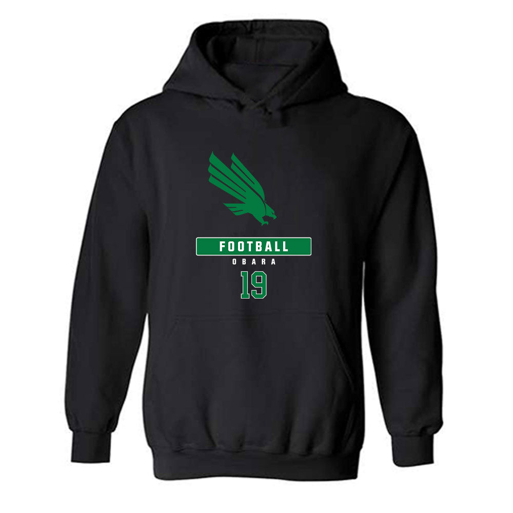 North Texas - NCAA Football : Grayson OBara - Classic Fashion Hooded Sweatshirt-0