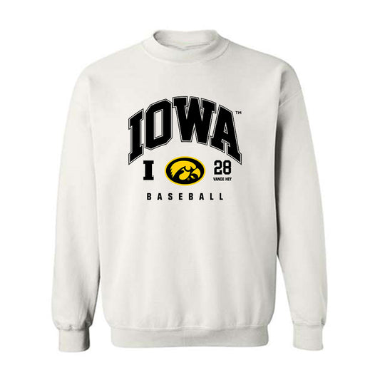 Iowa - NCAA Baseball : Trevor Vande Hey - Classic Fashion Shersey Crewneck Sweatshirt-0