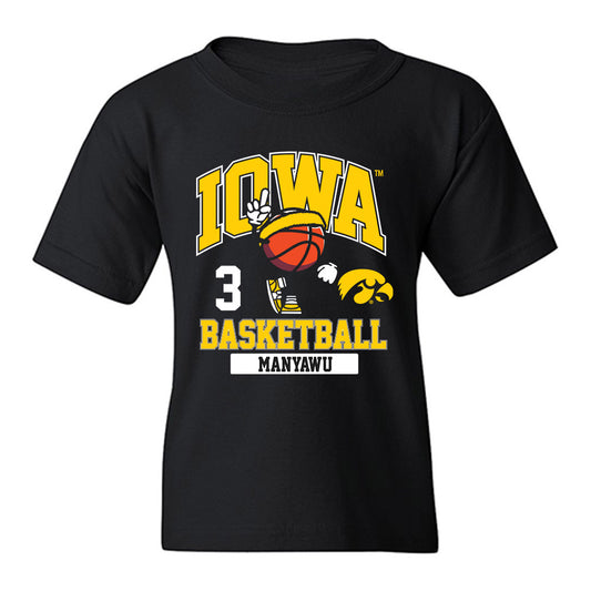 Iowa - NCAA Men's Basketball : Cam Manyawu - Classic Fashion Shersey Youth T-Shirt-0