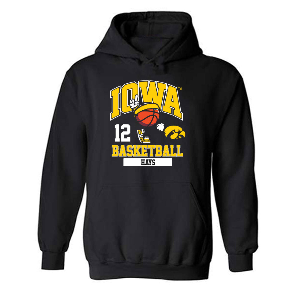 Iowa - NCAA Women's Basketball : Layla Hays - Classic Fashion Shersey Hooded Sweatshirt-0