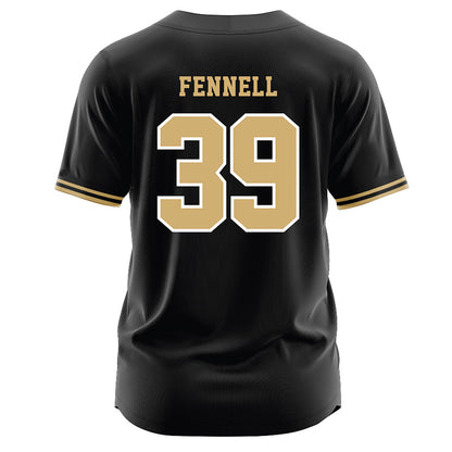 Vanderbilt - NCAA Baseball : Connor Fennell - Black Jersey
